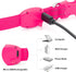 BSEEN Light Up Dog Collars, Rechargeable Glowing LED Collar for Small Dogs & Cats (Pink)