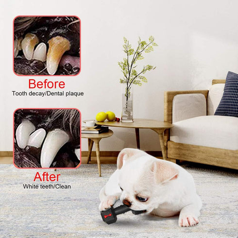 Dog Chew Toys for Aggressive Chewers, Indestructible Tough Natural Rubber Dumbbell Toy for Large Dogs