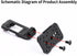 RMR Red Dot Sight Universal 45-Degree Lightweight Optic Mount, Aluminum Reflex Sight Offset Mount