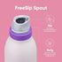 24-oz, Owala FreeSip Twist Insulated Stainless Steel Water Bottle with Straw for Sports and Travel, BPA-Free