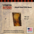 4" Beef Rib Dog Bones for Small and Medium Breed Dogs, Natural, Tough, Dental Treat, Chew Toy, Made in The USA, 12 Count soft to Moderate Chewers