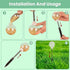 PRINTUB 2 Pack Chicken Pecking Toys, Chick Interactive Slow Feed Enrichment Toy, Chicken Swing Feeder with Spring