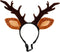 Beaupretty Christmas Hat for Cat Pet Deer Costume, Adjustable Antler Headband for Dog Reindeer Cosplay