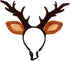 Beaupretty Christmas Hat for Cat Pet Deer Costume, Adjustable Antler Headband for Dog Reindeer Cosplay
