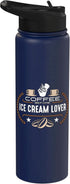 Ice Cream Lover Designs for Ice Cream Lovers Coffee Before Frozen Fruits Coffee Lover Ice Cream Lover Stainless Steel Insulated