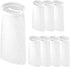 QWORK 3D Honeycomb Aquarium Filter Pads, 8 Pack White Filter Socks for Fresh & Saltwater Tanks, 4"x11.8".