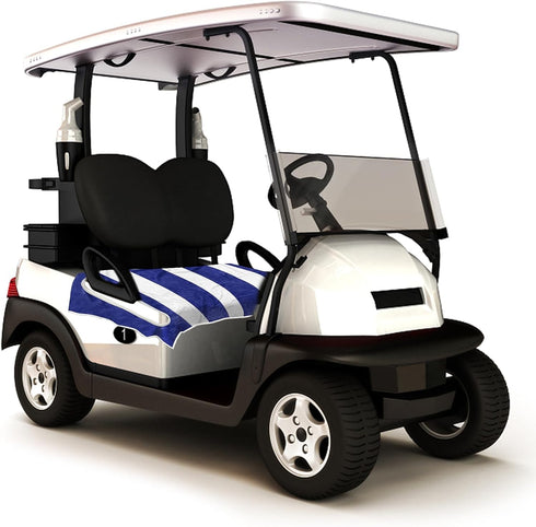 Golf Cart Seat Covers - Comfortable Seat Blanket and Towel for 2-Person Seats, Stay Cool Golf Cart Accessories