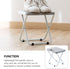 Compact Gray Folding Stool for Outdoor Adventures - Perfect for Camping & Fishing