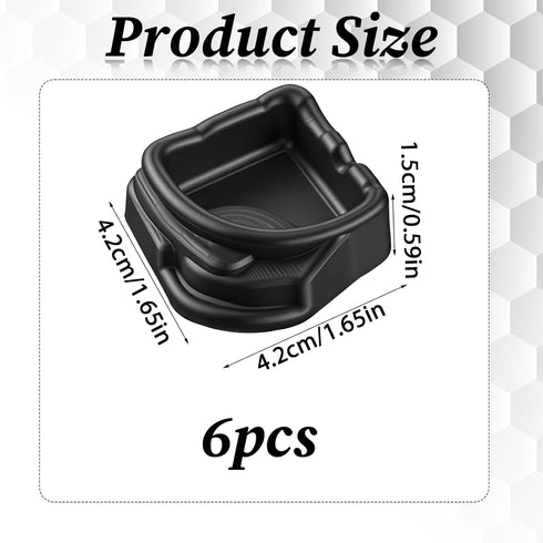 Aysatogc 6 (1.65" 0.59" Pcs Spider Micro Water Bowl, Mini Resin Dish Tiny Bowl Enclosure Accessories for Tarantula