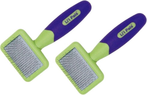 Soft Slicker Brush for Removing Mats, Tangles, and Loose Hair from Pets