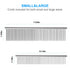 2 Pack Dog Combs with Rounded Ends, Stainless Steel Teeth for Grooming Long and Short Haired Pets