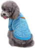 Jecikelon Dog Sweater for Small Dogs, Soft Winter Clothing, Warm Outfit (Light Blue, M)
