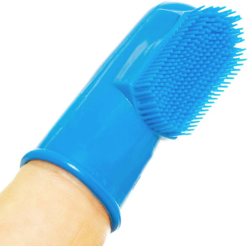 Pet Republique Dog Finger Toothbrush Set of 6, Dental Hygiene Brushes for Small to Large Dogs, Cats, Most Pets