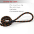 Coolrunner Durable Dog Slip Rope, 5 FT Training Leash - Strong Adjustable Pet Slipknot for Small Medium Dogs (10-80 lb,