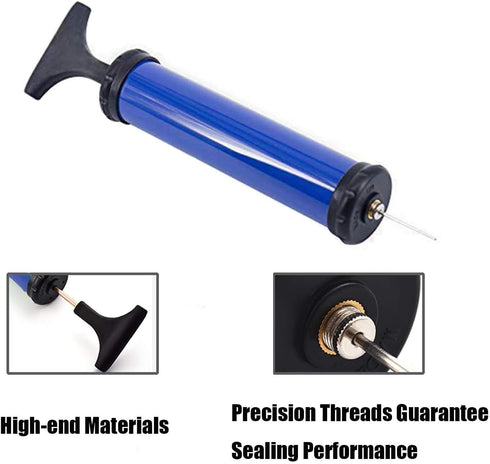DDUO Needle,Nozzle, Portable Ball Pump,Air Pump Inflator Kit with Extension Hose for Basketball Football Volleyball
