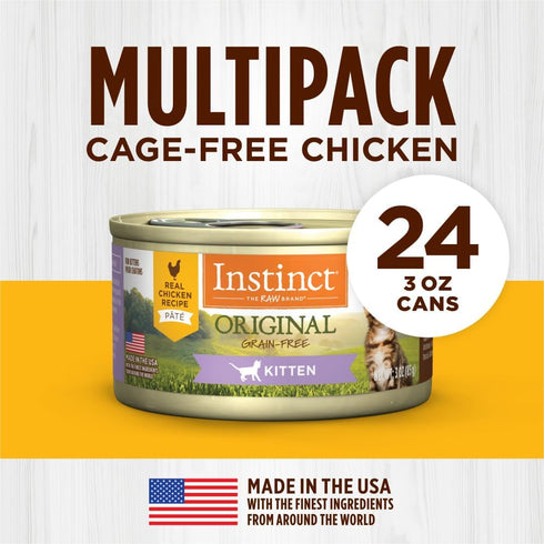 Original Chicken Wet Canned Cat Food for Kittens, 3 oz (Case of 24)