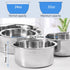 Raised Small Dog Bowls, Wall Mount Pet Bowl, Collapsible Elevated Bowl for Dog Cat Chicken Coop - 4 Cups