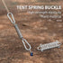 2Pcs Heavy Duty Dog Leash with Shock Absorbing Buffer, Stainless Steel 304 Training Spring Fixed Buckle (M)