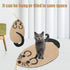 Cat Scratch Pad, Sisal Rope Cat Scratching Mat for Indoor Cats, Horizontal or Vertical Floor Scratcher Supplies
