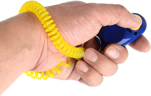 Coolrunner 7pcs Universal Animal Pet Dog Training Clicker, 7 Color with Wrist Bands Strap