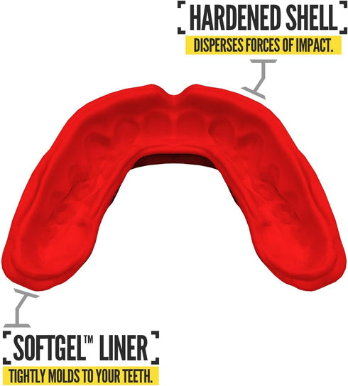 Nxtrnd Rush Mouth Guard for Boxing and Other Sports - 2 Pack (Red)