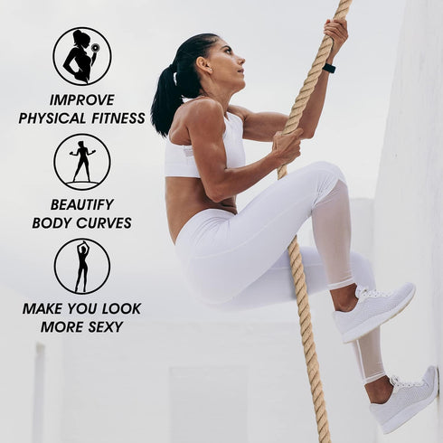 Yes4All Gym Climbing Rope for Fitness & Strength Training, Home Workouts & Climbing Exercises