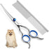 KEJNHPU Professional Dog Grooming Kit 6.8 Inches, Curved Dog Grooming Scissors with Safety