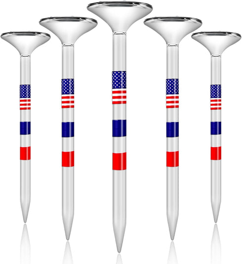 Premium Golf Tees, 3 1/4'' Unbreakable Transparent Plastic, 50 Count, Reduces Friction & Side Spin