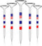 Premium Golf Tees, 3 1/4'' Unbreakable Transparent Plastic, 50 Count, Reduces Friction & Side Spin