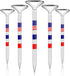 Premium Golf Tees, 3 1/4'' Unbreakable Transparent Plastic, 50 Count, Reduces Friction & Side Spin