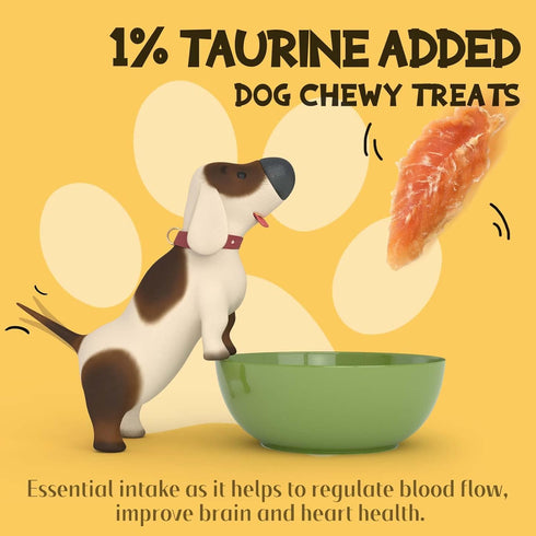100% ASMPET Dog Chicken Jerky Treats, Made with Real Chicken Breast, High Protein & Grain Free
