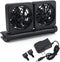Aquarium Chillers Cooling Fan with 2 Wind Speed, Adjustable 2 3 4 Heads Fish Tank Cooling Fan (2 Head)