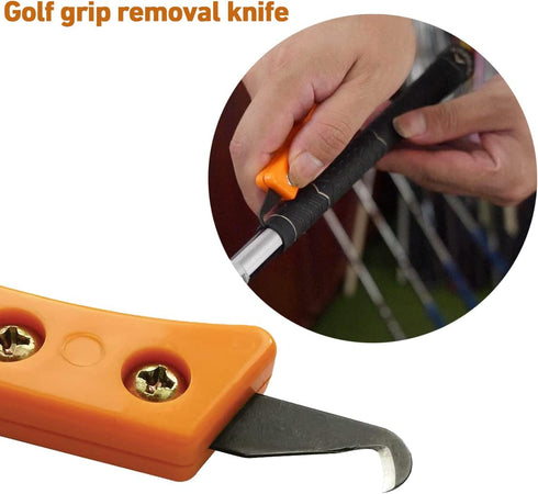 Headley Tools Hook Blade Utility Knife, Golf Grip Removal Tool with Blades for Regripping Golf Clubs