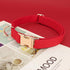 PET ARTIST Soft & Comfy Girl Dog Collars, Bright Classic Christmas Red Leather for Small Dogs, Heavy Duty Nylon with