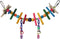Super Bird Creations SB516 Mini Rainbow Bridge Bird Toy, Small Bird Size, 9" x 2"
