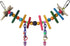 Super Bird Creations SB516 Mini Rainbow Bridge Bird Toy, Small Bird Size, 9" x 2"