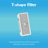 Pioneer Pet T-Shaped Suction Cup Water Filter, 3 Pack, Fits Mini Vortex and Swan Fountains