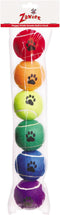 Zanies Puppy Pride Tennis Balls for Dogs, 6-Pack, 2.5-Inch Diameter, Rainbow Pride Flag Colors