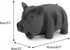 2 Pack 6.5" CHIWAVA Medium Pig Dog Toy for Dogs Latex Rubber Cube Squeeze Grunting Sound Interactive Play