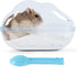 BUCATSTATE Hamster Sand Bath Container, Transparent Dust Bath Kit with Scoop Set for Small Animals (Blue, Medium)