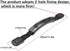 Kayak Handles, 4 Pack with Hardware, Nylon Strap 1.0inch, 11.4in Length for Ocean Kayak Lifetime Pelican Perception