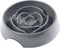 Messy Mutts Interactive Slow Feeder, Puzzle Dog or Cat Bowl, 9.8” x 2.2”, 3 Cup, Enrichment Food Dish, Cool Grey