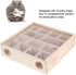 Interactive Wooden Hamster Maze Toy with Organic Glass