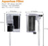 PULACO Ultra Quiet Aquarium Hang on Filter (66GPH 3W) - Small Fish Tank Filter for 1 to 5 Gallons