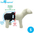(3 Pack) Paw Inspired Washable Dog Diapers | Reusable Cloth Doggy Diapers for Female Small, Medium, Large Size Dogs