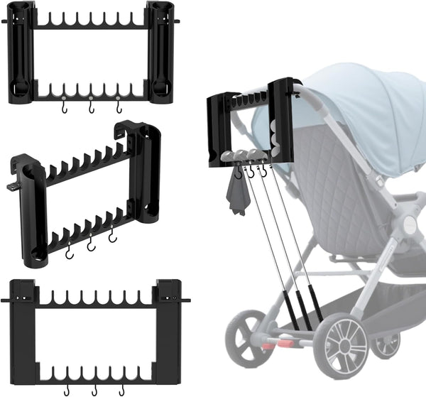 Hailinbeibei Golf Stroller Attachment - Stroller Golf Caddy & Golf Club Holder, PETG