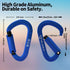 FVW Auto Locking Rock Climbing Carabiner Clips - Professional 25KN Heavy Duty Caribeaners for Rappelling and Gym