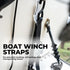 SGT KNOTS Heavy Duty Belt Webbing - 100% Polyester Straps for Cargo, Harnesses, Canoe Seats, Climbing Uses (2" x 10ft,