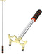 Skylety Pool Cue Snooker Stick - Retractable Billiards Cue Rest with Removable Brass Bridge Head