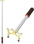 Skylety Pool Cue Snooker Stick - Retractable Billiards Cue Rest with Removable Brass Bridge Head